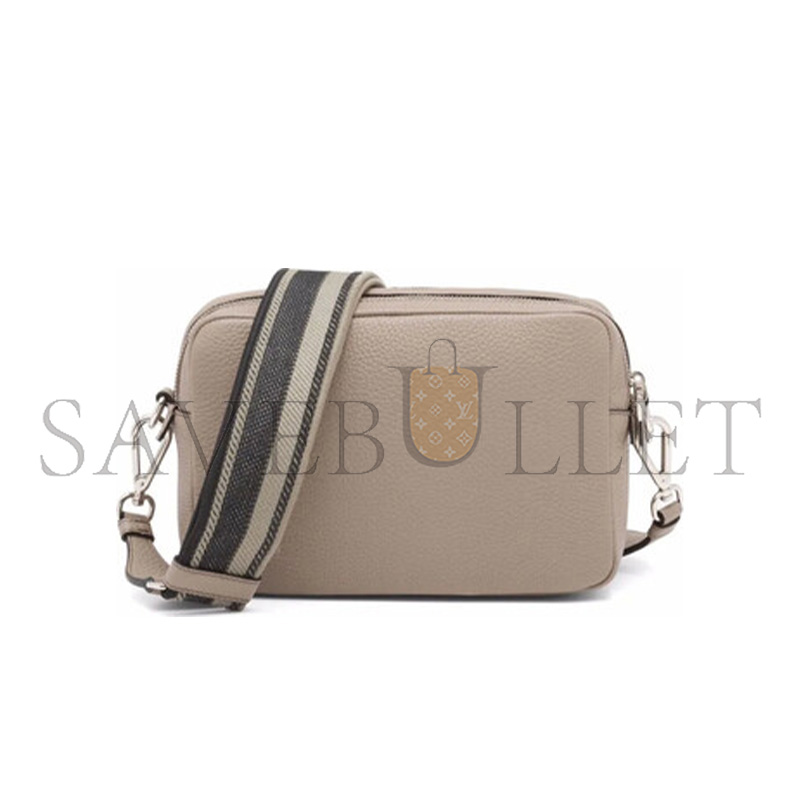 PRADA FLOU LEATHER SHOULDER BAG 1BH082 (22*14*8cm)